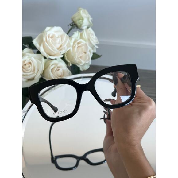 NEW Gucci GG1423O Black Marmont Thick Rim Eyeglasses Frames